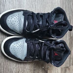 Jordan Kids Black and Gray Sneakers
